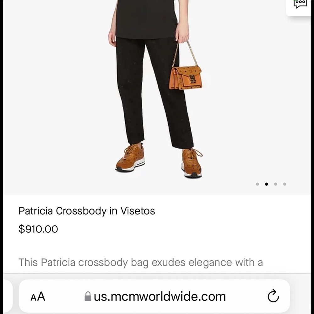 MCM Patricia crossbody in visetos - Picture 8 of 9